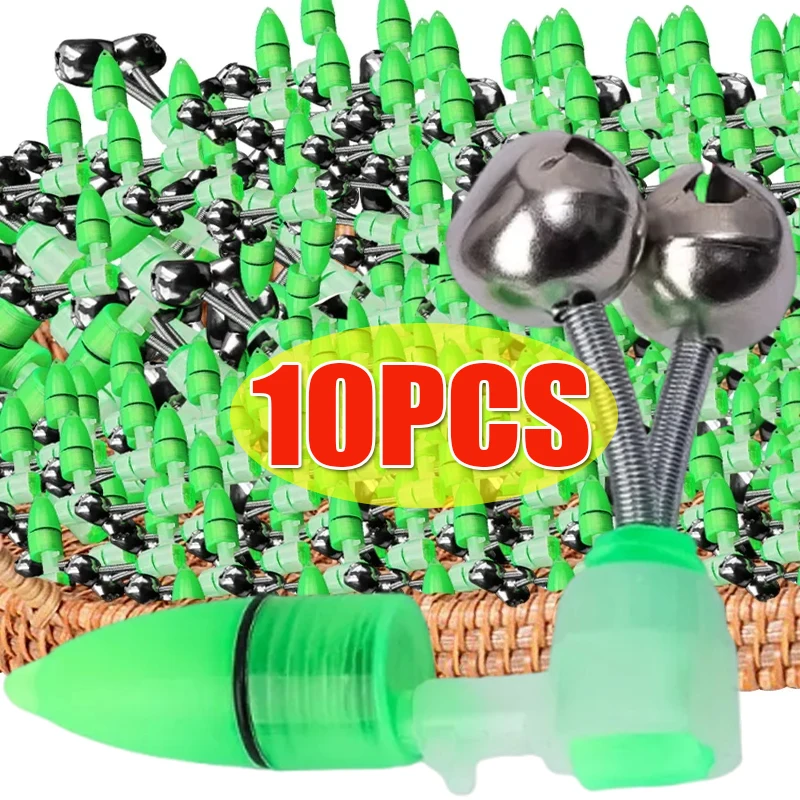 Clochette LED pour embout de canne - Alarme lumineuse avec clip et fixation permanente pour pêche nocturne