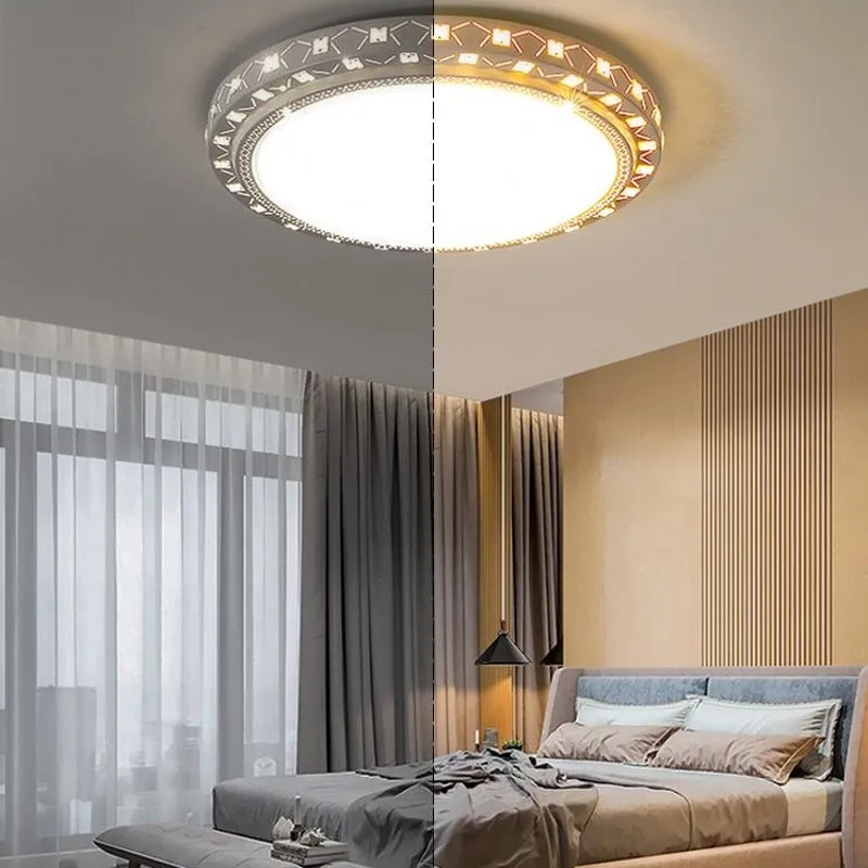 LED Panel Ceiling Lamp Round Square Downlight 12W 18W 24W 36W 50W AC 220V