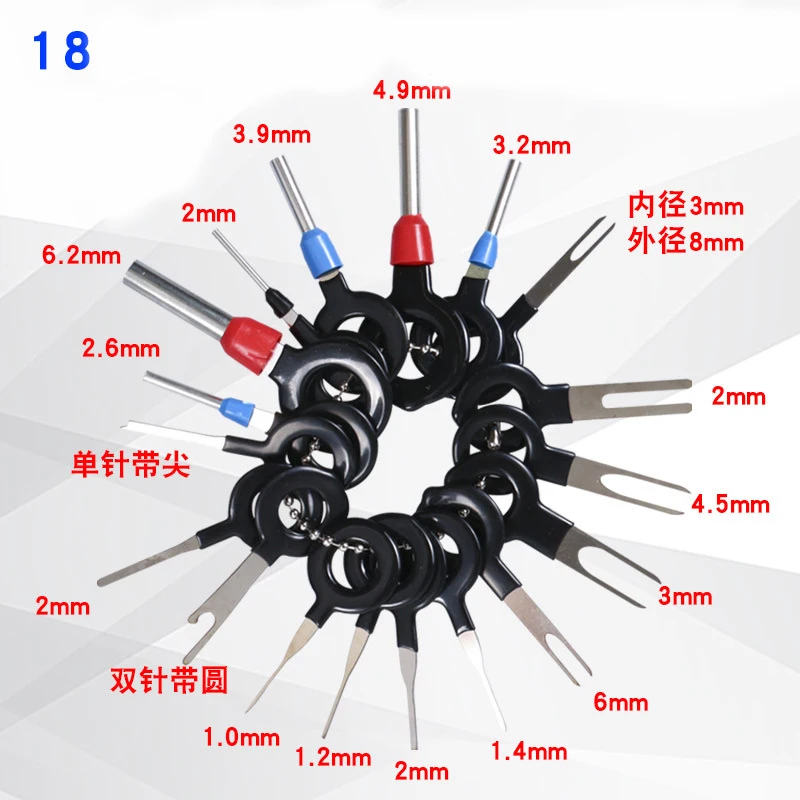 3/11/18/38pcs Car Terminal Removal Electrical Wiring Crimp Connector Pin Extractor Kit Car Electrical Repair Hand Tools