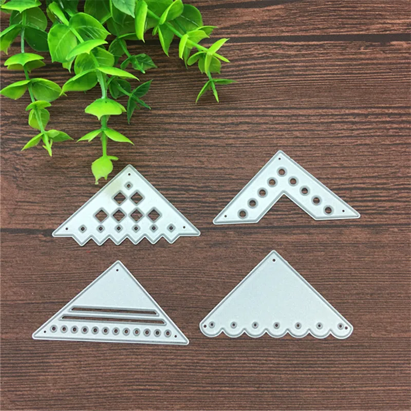 

Flower Lace Angle Corner Set Metal Cutting Dies Stencil Scrapbooking Photo Album Card Paper Embossing Craft DIY