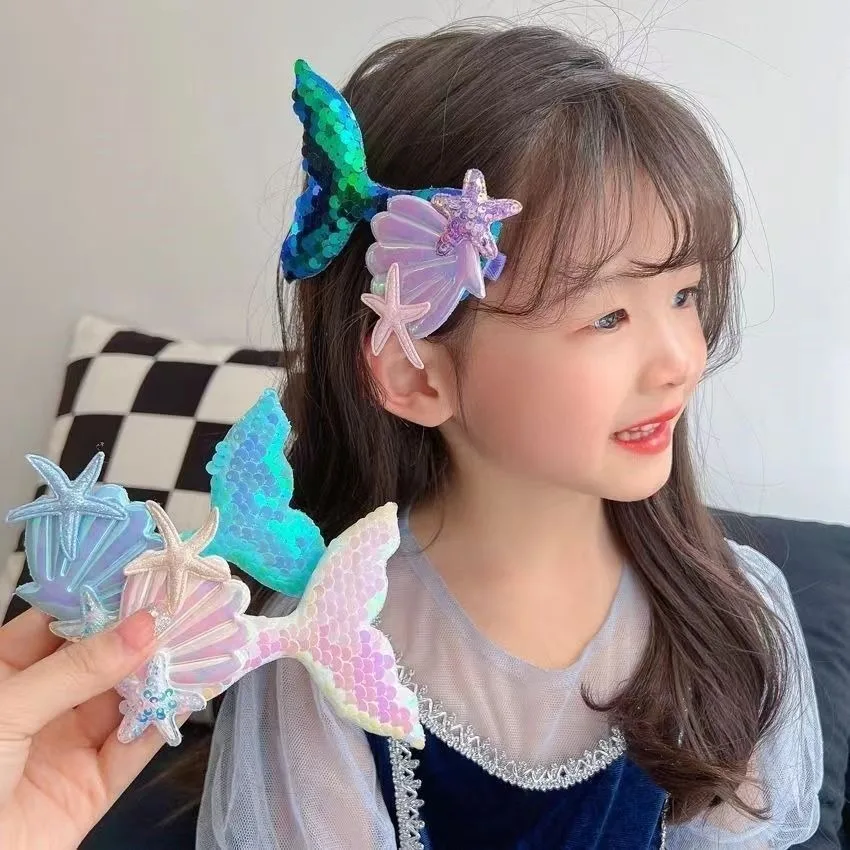 Cartoon Fish Hair Clip for Kids with Fringe, a Cute Cross-Border Hair Accessory cross texture pu leather wallet case flip stand pattern printing phone cover with strap for motorola moto g10 moto g20 moto g30 a05 soda cat