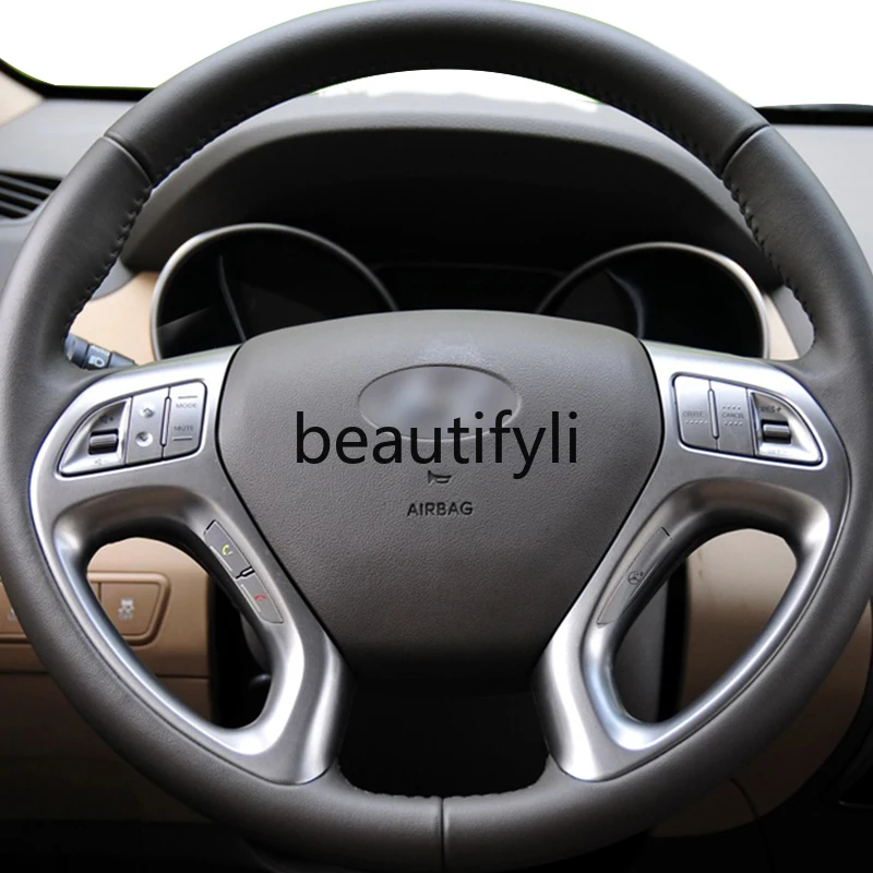 09-16 ix35 multi-function steering wheel buttons are modified for fixed-speed cruise, Bluetooth high-end accessories installed.