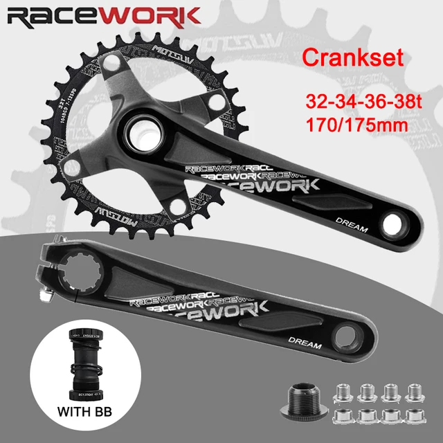 Bike Cranks One Piece Crank Set BMX Crank Upgrade BMX Bike Cranks