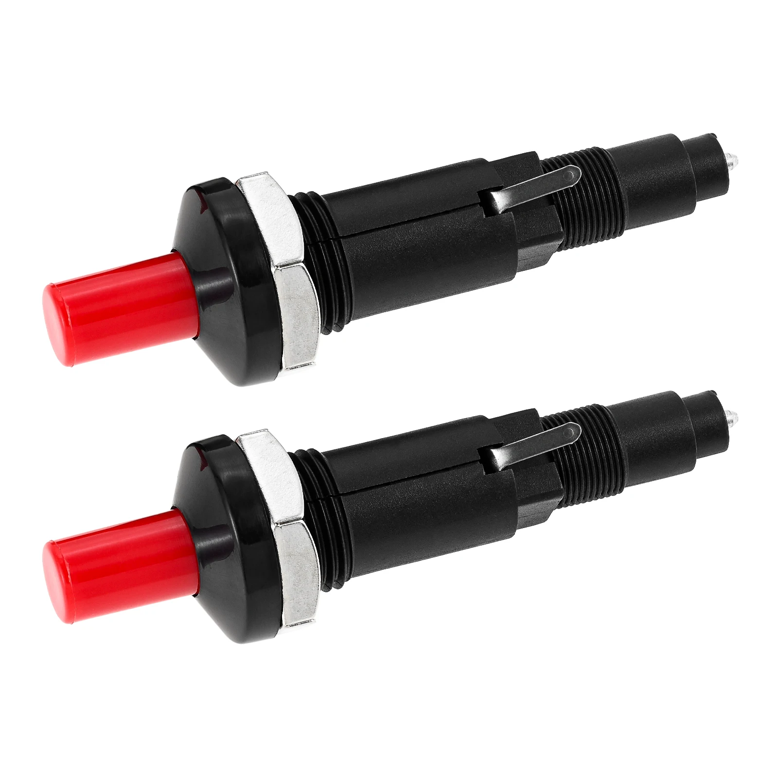 2pcs Push Button Piezo Igniter Two Exits Pressing Sparking for Gas Grill/Range/Heater/Stove Sparker Generator Ceramic Lighter