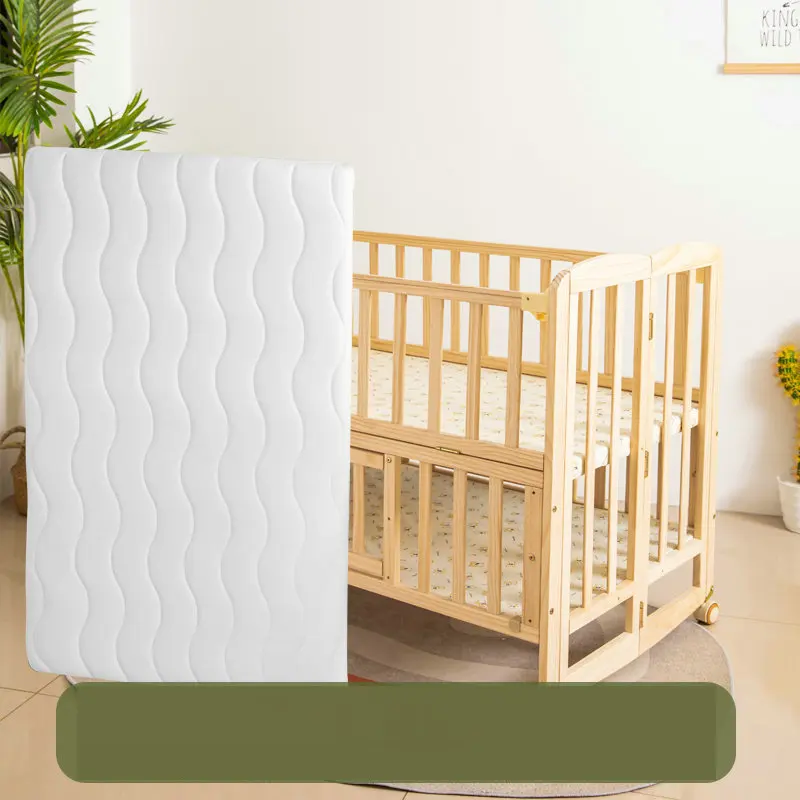

Foldable Solid Wood BB Cradle, Multi-Functional Newborn Baby Crib, Portable Kids Bed