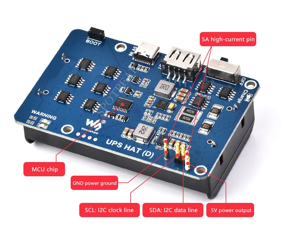 Raspberry Pi Uninterruptible Power Supply, 5V, UPS,