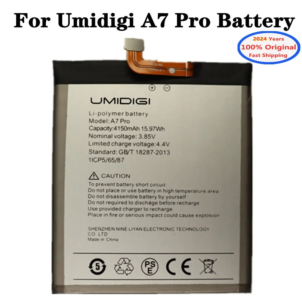 

2024 год Новинка 4150 мАч оригинальный аккумулятор A 7 Pro для UMI Umidigi A7 Pro A7Pro Высококачественный аккумулятор в наличии