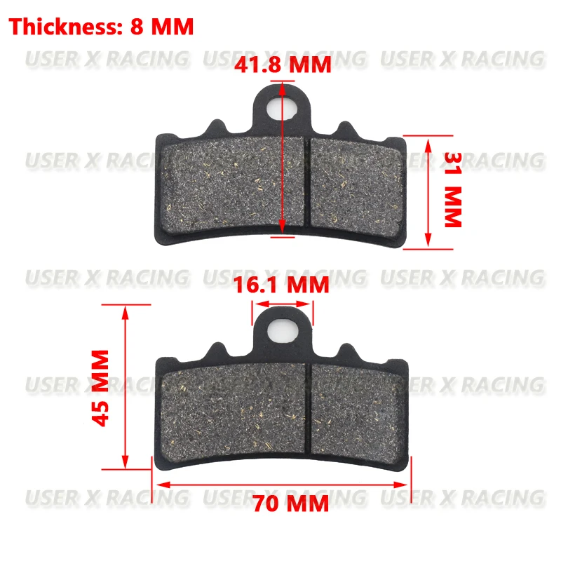 

Дисковые Тормозные колодки для мотоцикла USERX, тормоза, передние и задние дисковые Тормозные колодки для FA606 BMW G310 KTM RC DUCK 125 200 390 HUSQVARNA Vitpilen