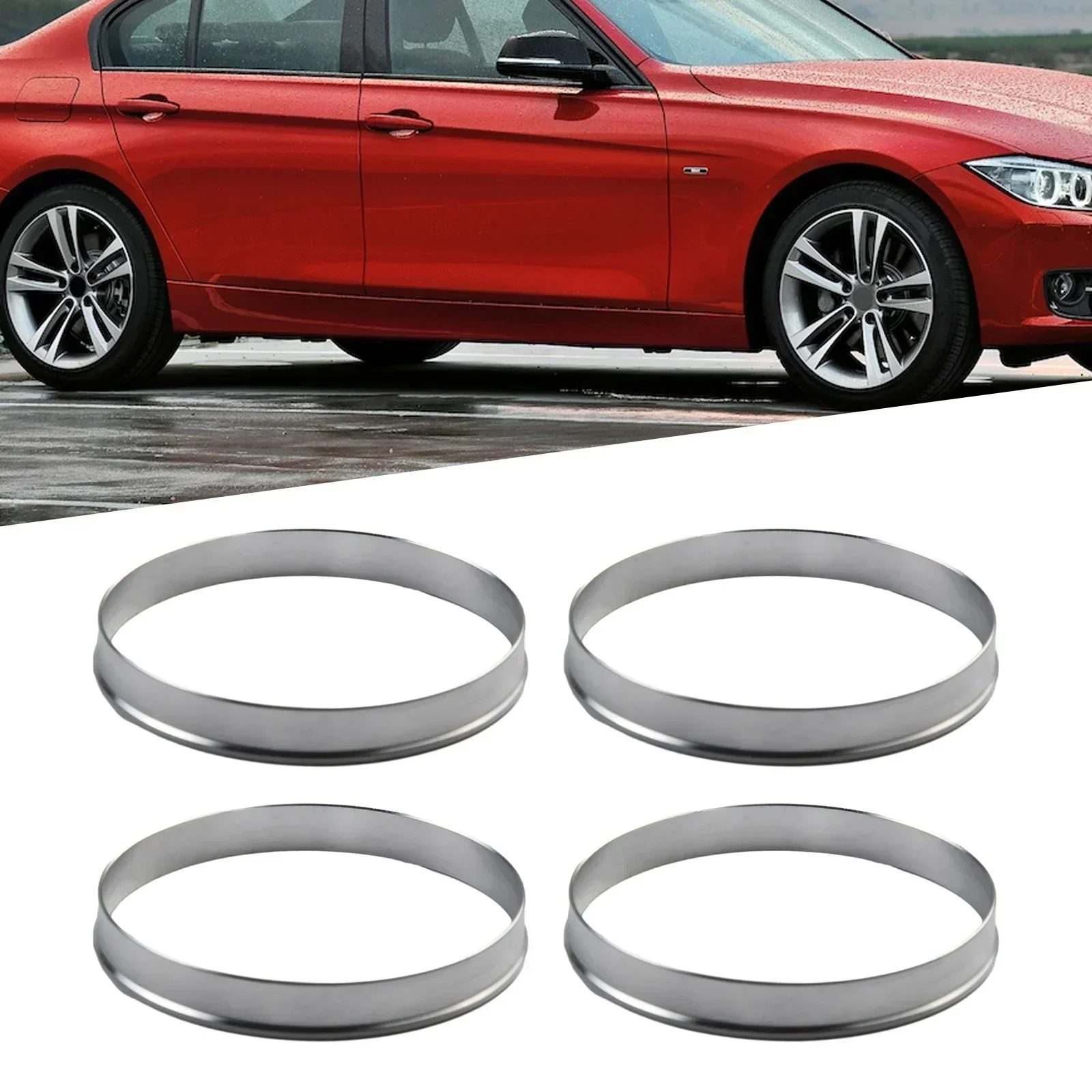 Superior Quality and Longevity Aluminum Hub Centric Rings for BMW 72 6mm Car Hub to 74 1mm Wheel Bore Fitment