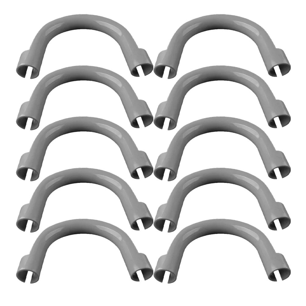 

10 Pcs Drain Pipe Fixing Washing Hose U Brackets for Mounting Machine Flexible Clip Roller