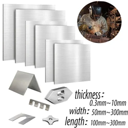 Premium Polished Aluminum Alloy Square Plate - Multiple Thickness Options Available - 3x300x300mm