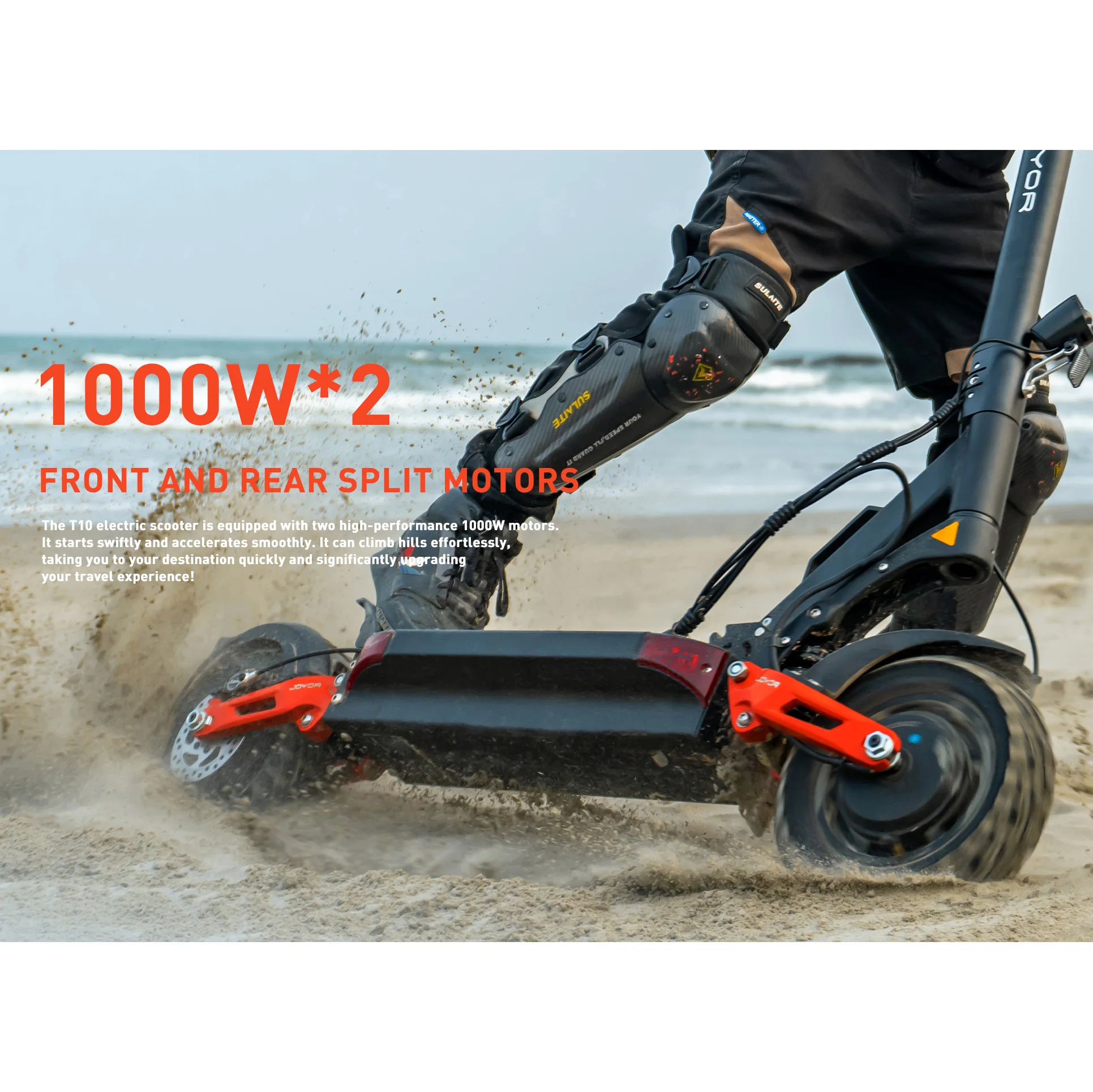 Electric Scooter JOYOR T10 top speed 60 km/h 2000W motor 60V 18Ah battery