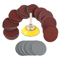 100pcs 2 Inch Sanding Discs Pad 80-3000 Grit Sandpapers with 1/4 Inch Drill Attachment Hook and Loop Backing Pad for Angle 1