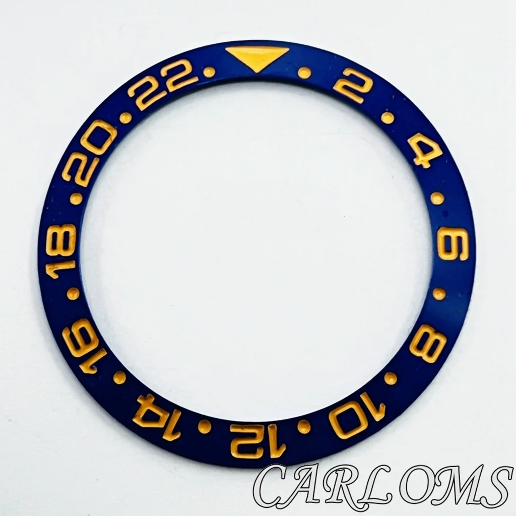 Premium Black Rose Gold Multicolor Ceramic GMT Bezel Insert