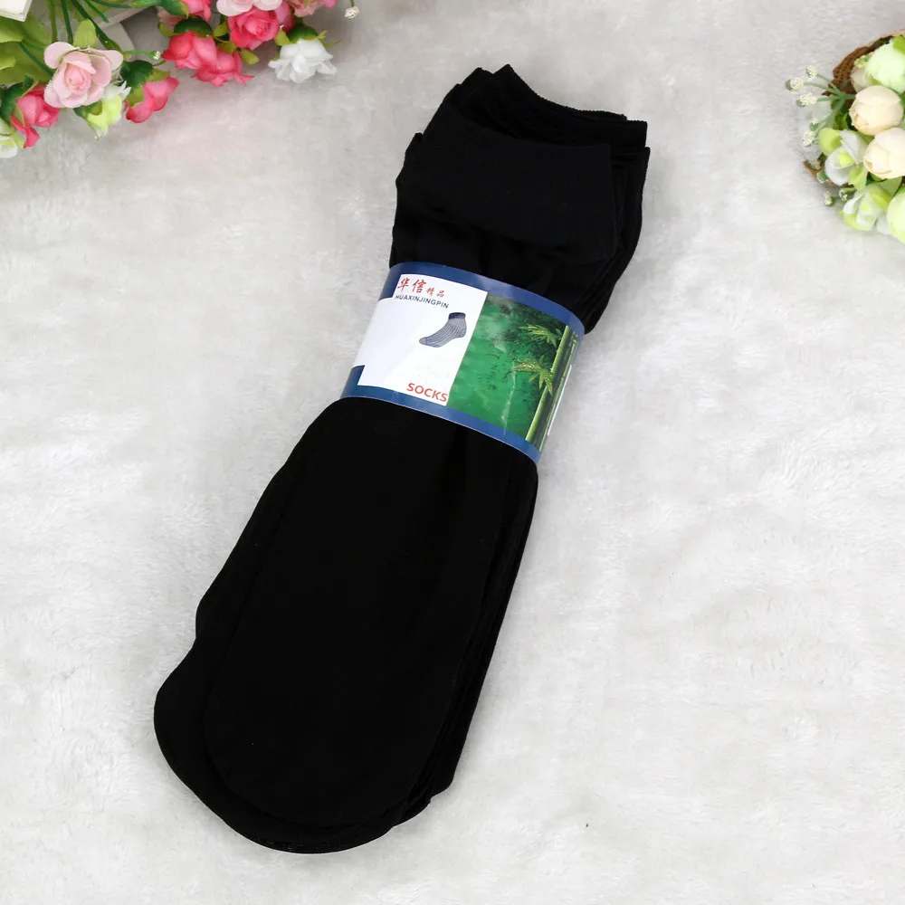 10Pairs Unisex Breathable Thin Short Bamboo Fibre Socks