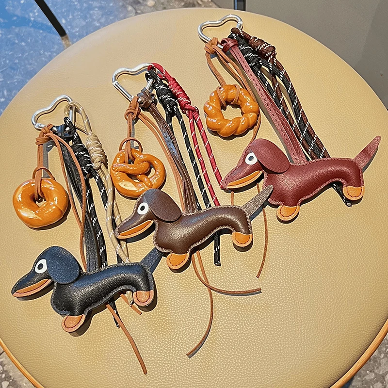 New Vintage Braided Rope Bag Pendant Creative High-grade Keychain Pendant Maillard Color Hanging Rope Bag Accessories