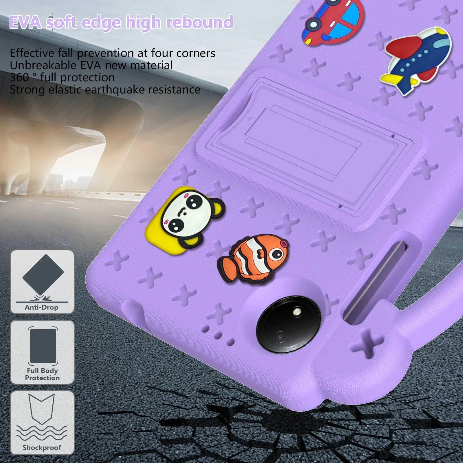 Children's EVA Stand DIY Tablet Case - Protective Shell Cover