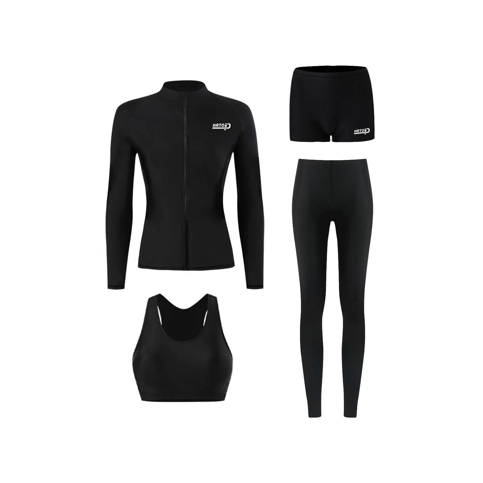 Woman Swimsuit Tankini Beachwear Women's Beach Cover-Up On The Sea Swimwear Suit Sexy 4 Pieces Long Sleeve Pants UV Protection