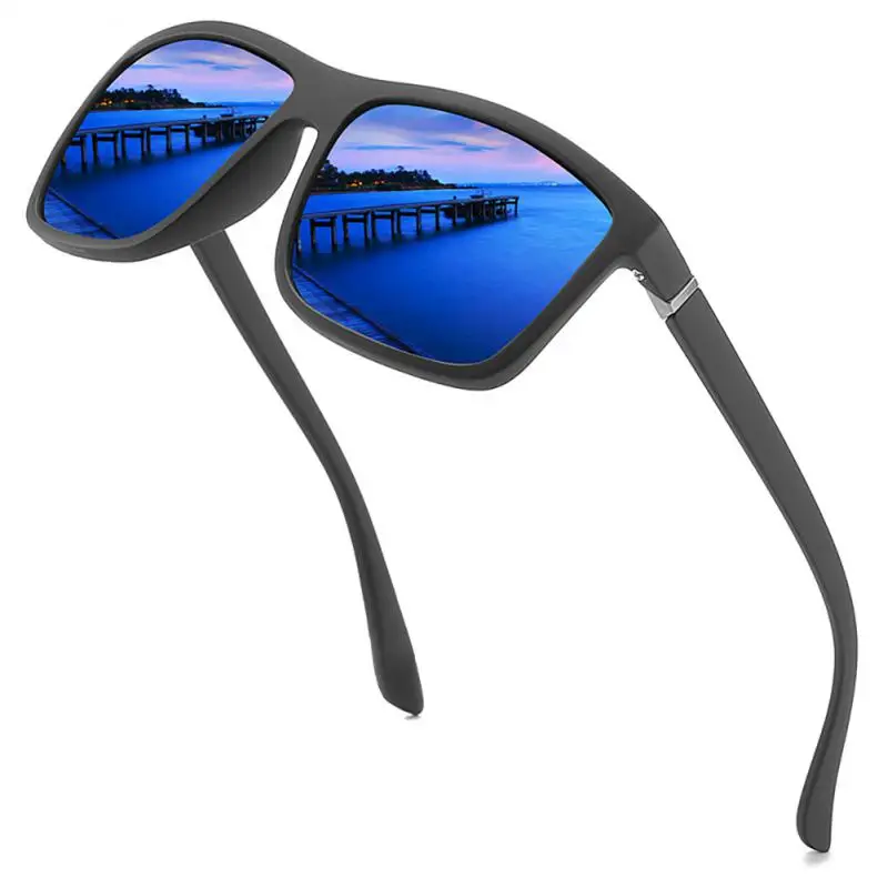 Man Cycling Glasses Square Sunglasses Polarized Man Cycling Driving Square Frame Fashion Sun Glasses UV400 Sport Sunglasses polarized sunglasses