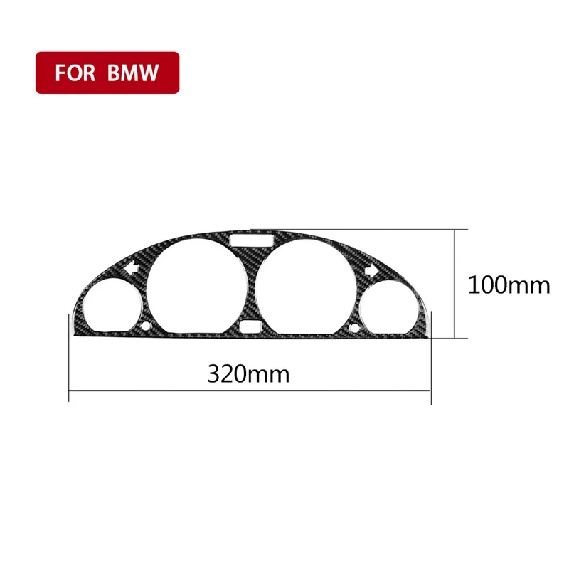 

For BMW E46 1998-2005 3 Series Carbon Fiber Sticker Car Instrument Panel Frame Trim Dashboard Cover Interior Car Accessories