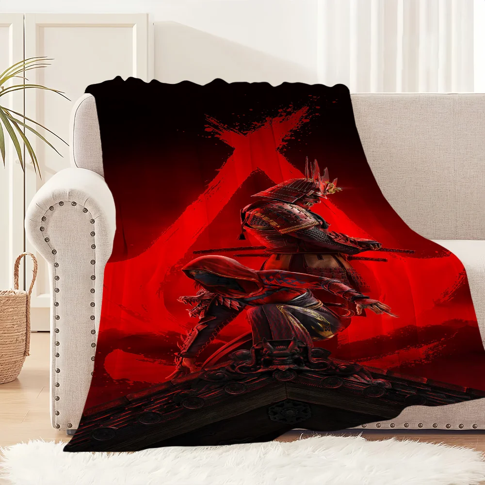 Game A-Assassins Creed S-Shadows Blanket Plush Nap Sofa rug for Living Room Warm Office Bedroom Birthday Home Travel Kid Gifts 6
