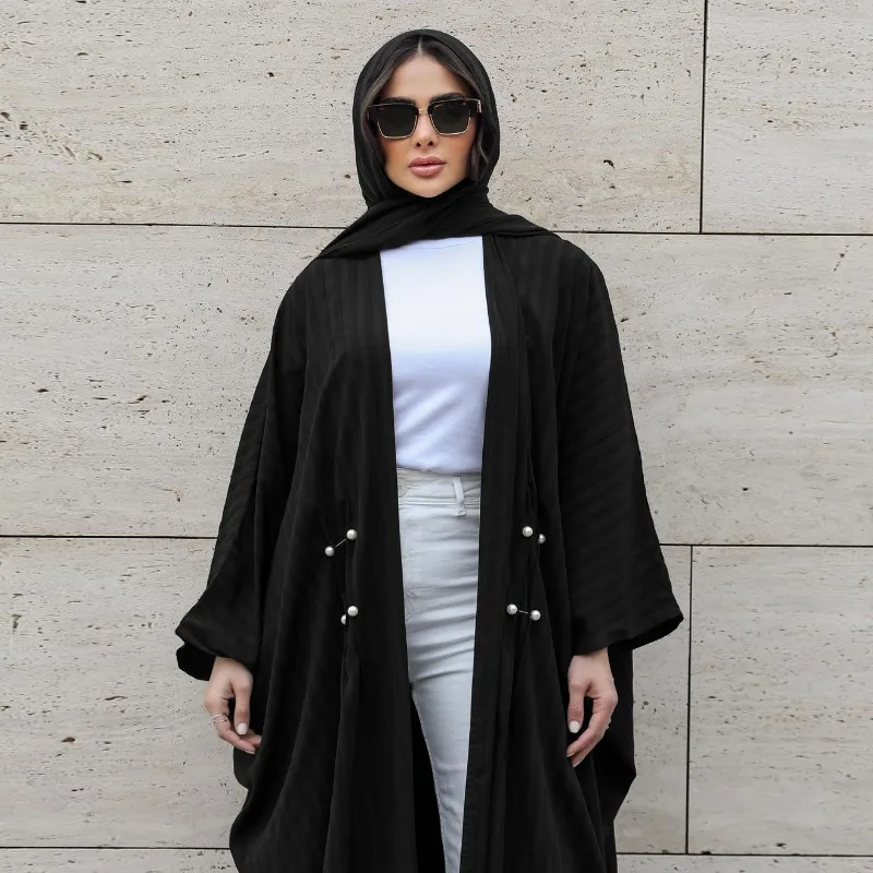 2024 New Ramadan Clothing Islam Abaya Kaftan Modern Fashion Turkish Casual Robe Femme Musulmane for Europe and America