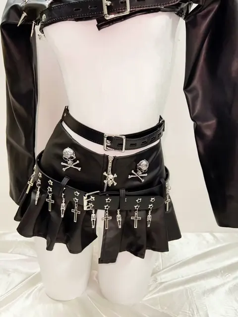 Spikey Jacket and Skirt Skull Set 4