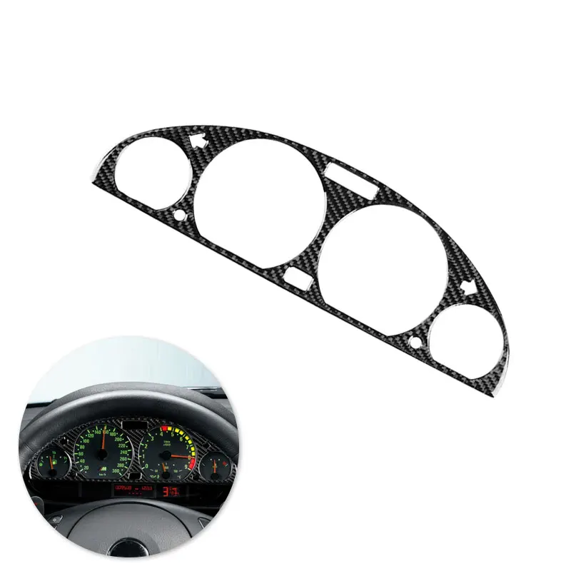 

Car Styling Real Carbon Fiber Auto Steering Wheel Dashboard Panel Cover Frame Sticker Trim For BMW 3 series E46 1998-2005