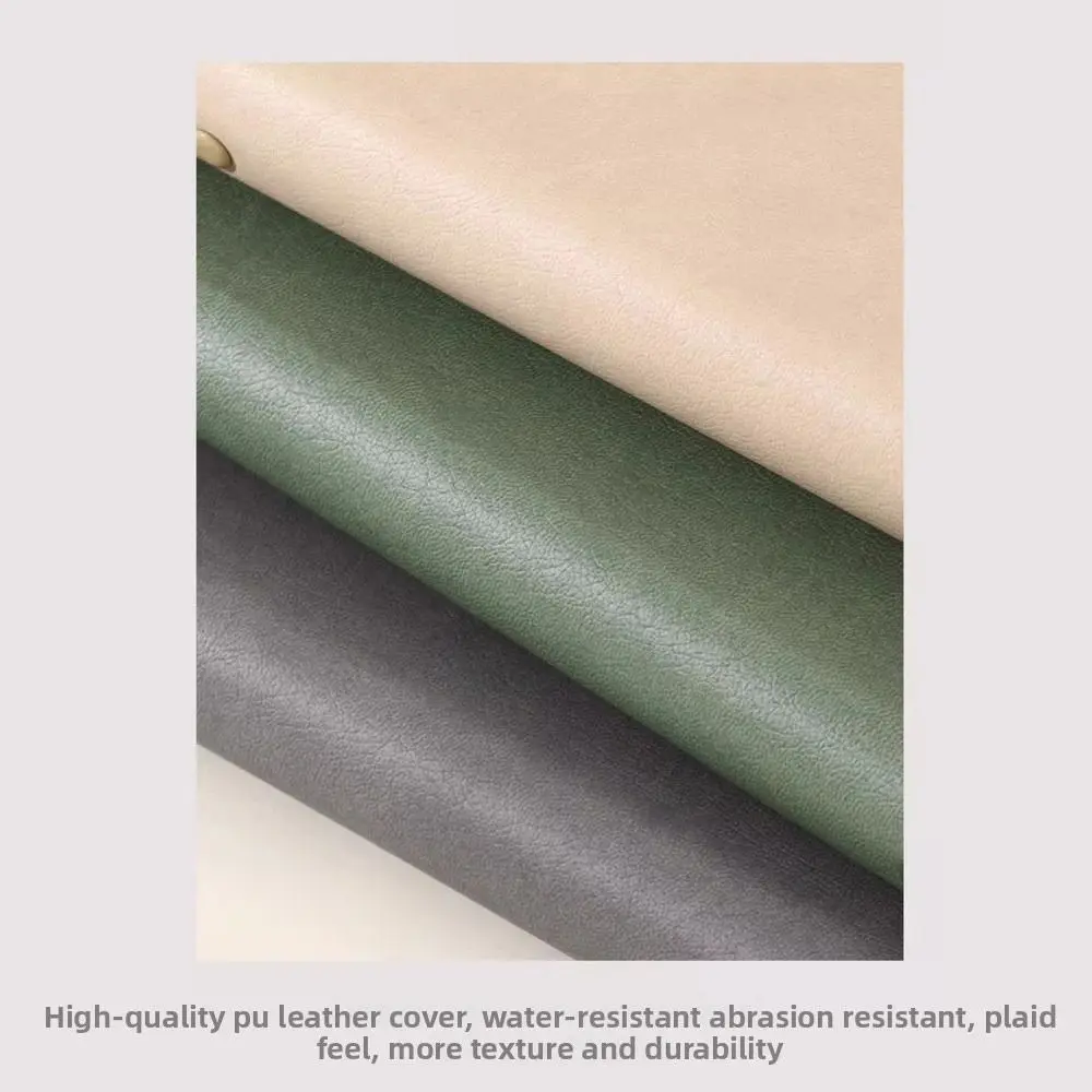 Luxury PU Leather Refillable Three-Fold Travel Journal and Planner