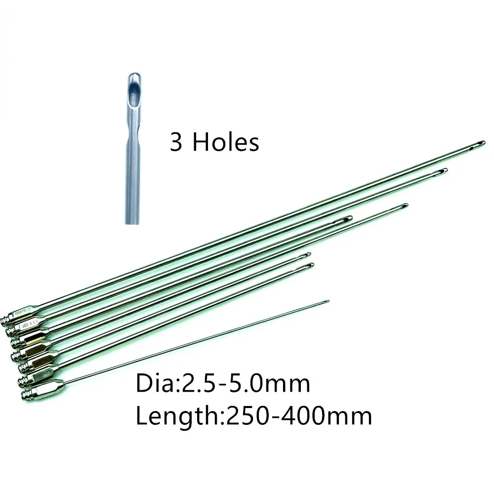 

Инструмент для переноса жира с тремя отверстиями для пластиковой хирургии лица, красивые инструменты