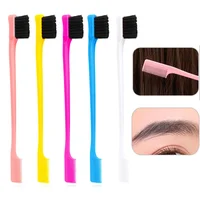 New Hot Selling High Quality Eyebrow Eyelash Double Sided Edge Control Hair Comb Hair Styling Hair Brush Mini Hair Brush 1