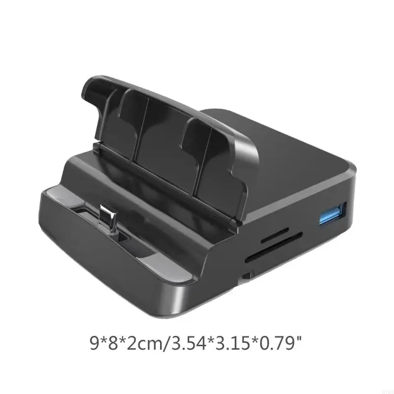 H7BB Cellphone Universal Type-C HUB Docking Station with USB Port Card Reader