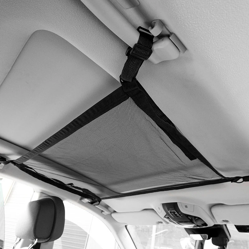 Car Ceiling Cargo Net Pocket Universal Car Ceiling Storage Net Pocket