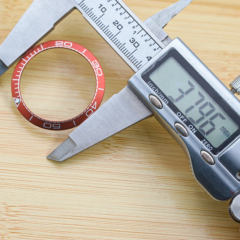 NH35 Bezel, watch part, size 38X30.5MM, for Seiko SKX007/SKX009/SKX011/SKX171/SKX173/SRPD etc., ceramic, diving bezel