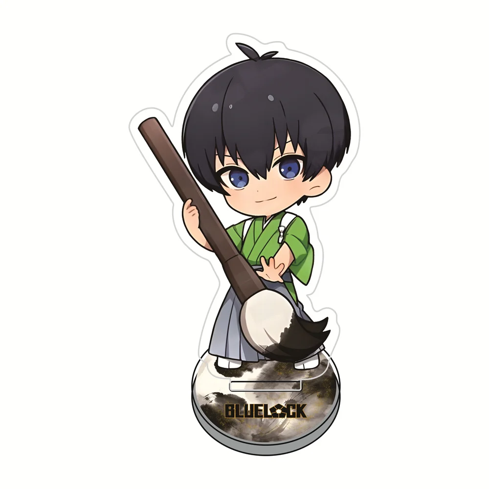 Blue Lock Calligraphy-Themed Acrylic Standee & Keychain - Anime Collectible Desk Decor Gift