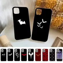 

FHNBLJ Goth Vampire Bat Gothic Grunge Phone Case for iPhone 11 12 13 mini pro XS MAX 8 7 6 6S Plus X 5S SE 2020 XR cover