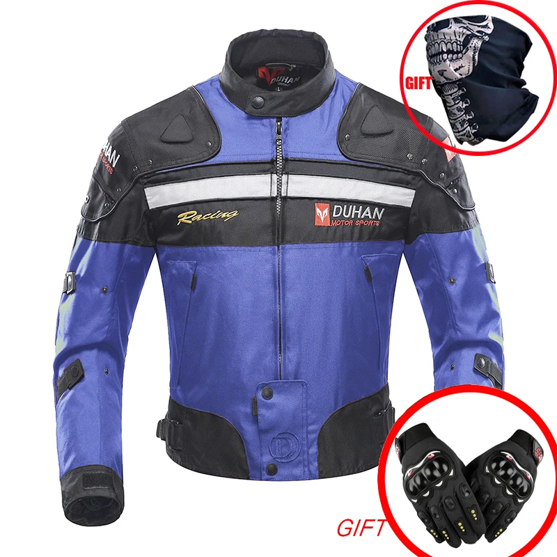 DUHAN Motorcycle winter Jackets warm protective Men's 600D Oxford Clothing motorbike Cruiser Touring Chopper Scooterski Jacket