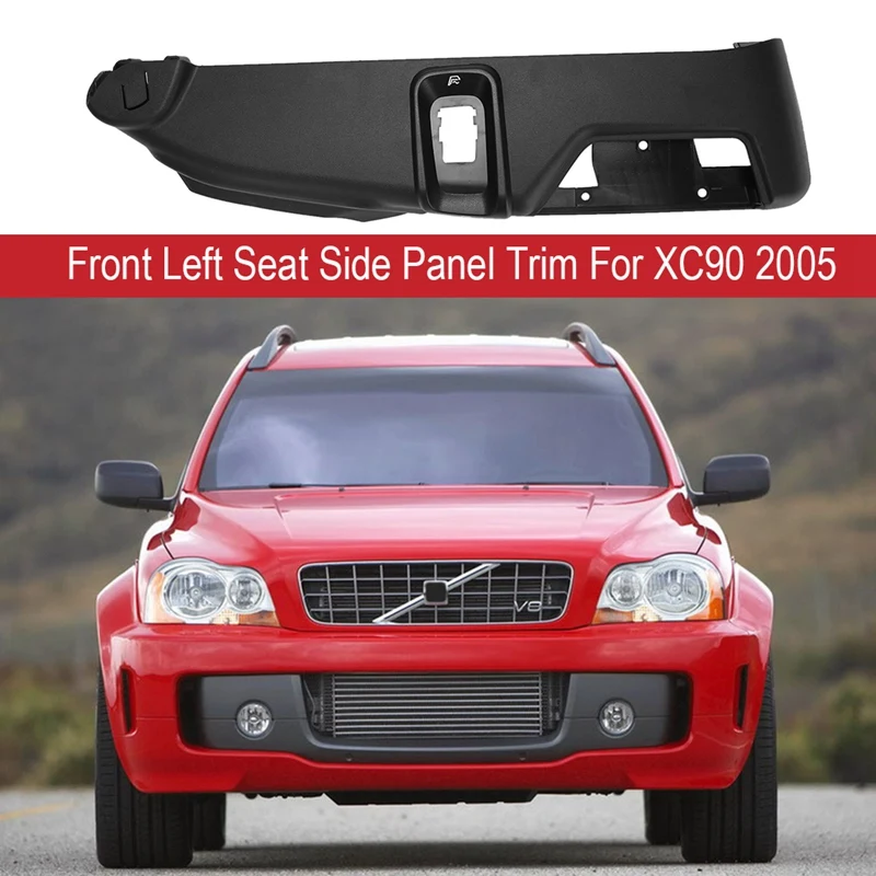 Car Front Left Seat Side Panel Trim Plastic Black for Volvo XC90 2005