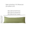 One Piece Double Long Pillowcase Home Couple Pillow Cover Extended Pillowcase (Without Core) 120cm 150cm 180cm 2