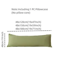 One Piece Double Long Pillowcase Home Couple Pillow Cover Extended Pillowcase (Without Core) 120cm 150cm 180cm 2