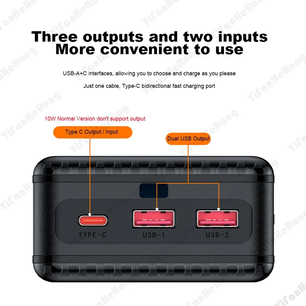 P16 16개 18650 배터리 파워 뱅크 케이스 쉘 DIY 듀얼 USB 타입 C 10W 22.5W 15W 무선 충전 (배터리 미포함, 휴대폰용)