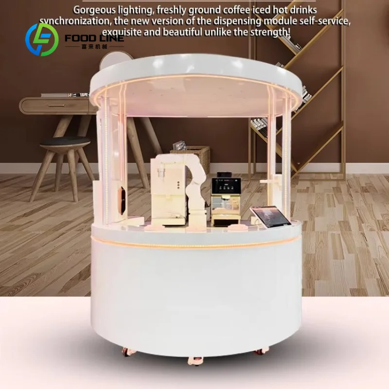 Robot Barista Personalizzato a 6 Assi in Acciaio Inossidabile, Distributore Automatico di Caffè Semi-Automatico, Attrezzatura Commerciale per la Preparazione del Caffè - immagine 3