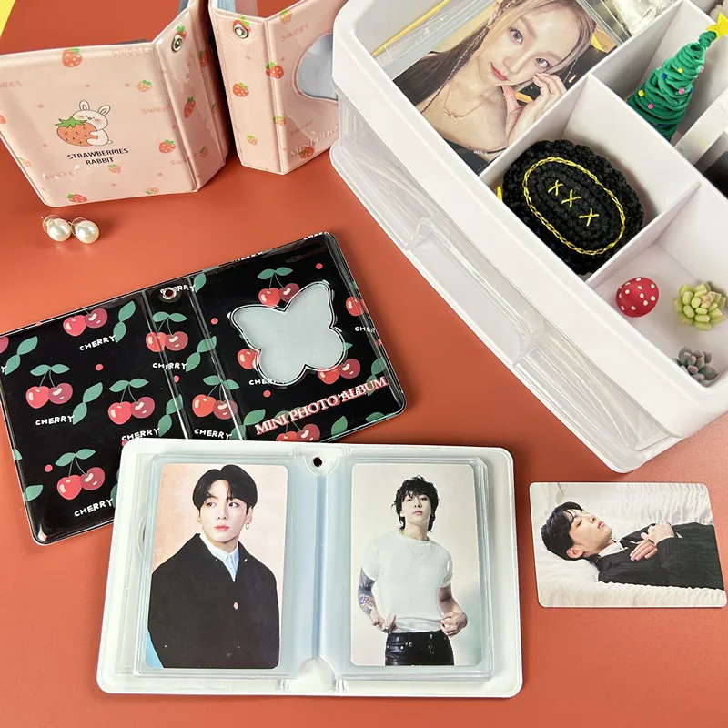 3-Inch Mini Photo Album 40 Pockets Cartoon Album Photo Photocard Holder Book Collect Kpop De Fotos Kpop Photocard Binder