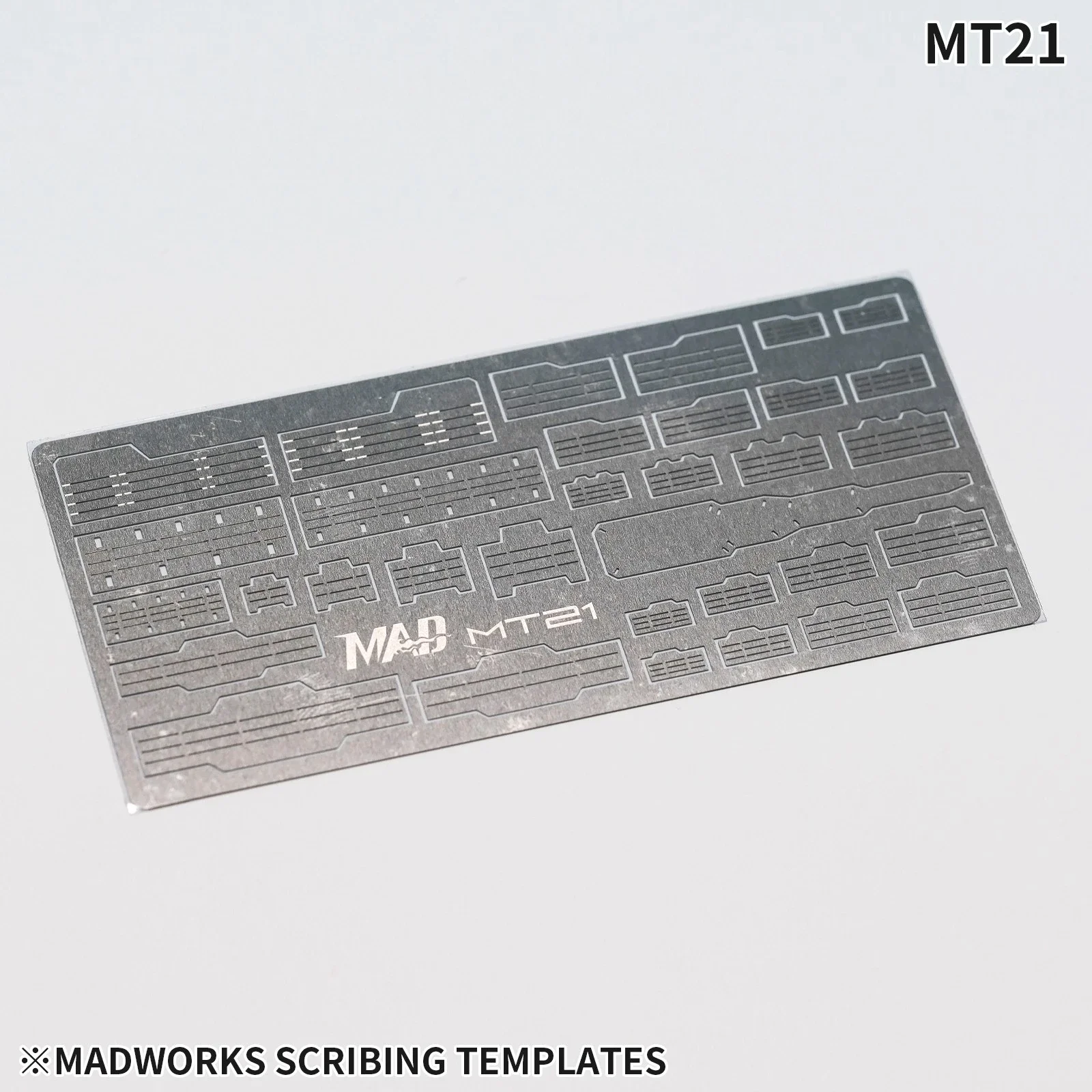 Model Tools MAD WORKS MT20/MT21 Scribing Templates Plastic Engrave Line For Military Model Craft DIY Accessories