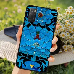 3D Soft TPU Floral Embossed Silicone Phone Case - Elegant Flower Design Back Cover for TCL 20S (Pink)