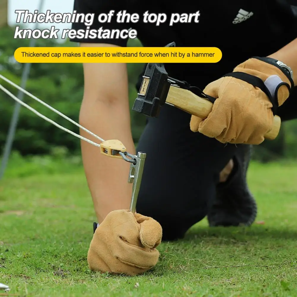 

Прочный колпачок для кемпинга, колпачок для палатки из нержавеющей стали, сверхмощный острый наконечник, уличный навес с одним отверстием, ветрозащитный колпачок для гвоздей