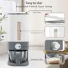 25 Lbs Rice Dispenser, Large Cereal Dry Food Storage Containers with Measuring Cup,BPA-Free Household for Kitchen Pantry 2