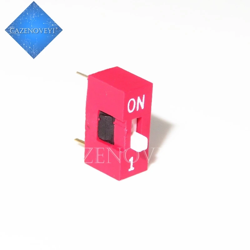 10PCS Slide Type Red Toggle Switch Module, 2.54mm Pitch, Multi-Bit Position Options
