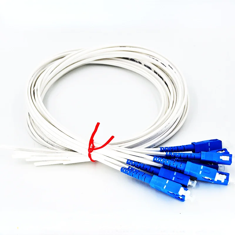 10PCS/LOT GJXH Pigtail SC/UPC Fiber Optics Patch Cord 1M/2M Jumper Single Mode Optical Cable GJXFH High Quality EOENKK cat 7 ethernet cable flat cat7 rj45 lan cable high speed internet jumper 10gbps for routers xboxes computers 30m