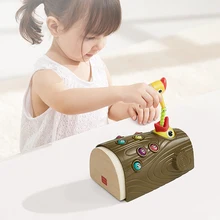

Montessori Woodpecker Catch Worm Magnetic Educational Toys Animal Feeding Game Small Birds Children Education Toys Kids Gift